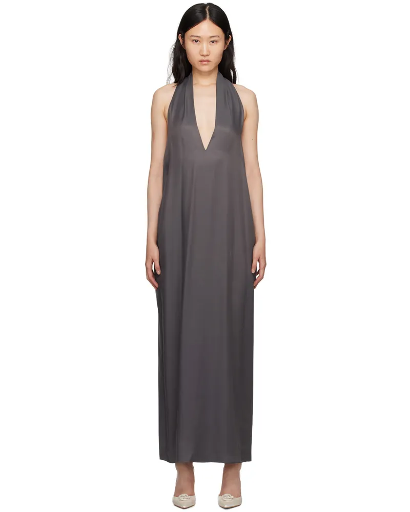 Interior Gray 'The Sybill' Maxi Dress Steel