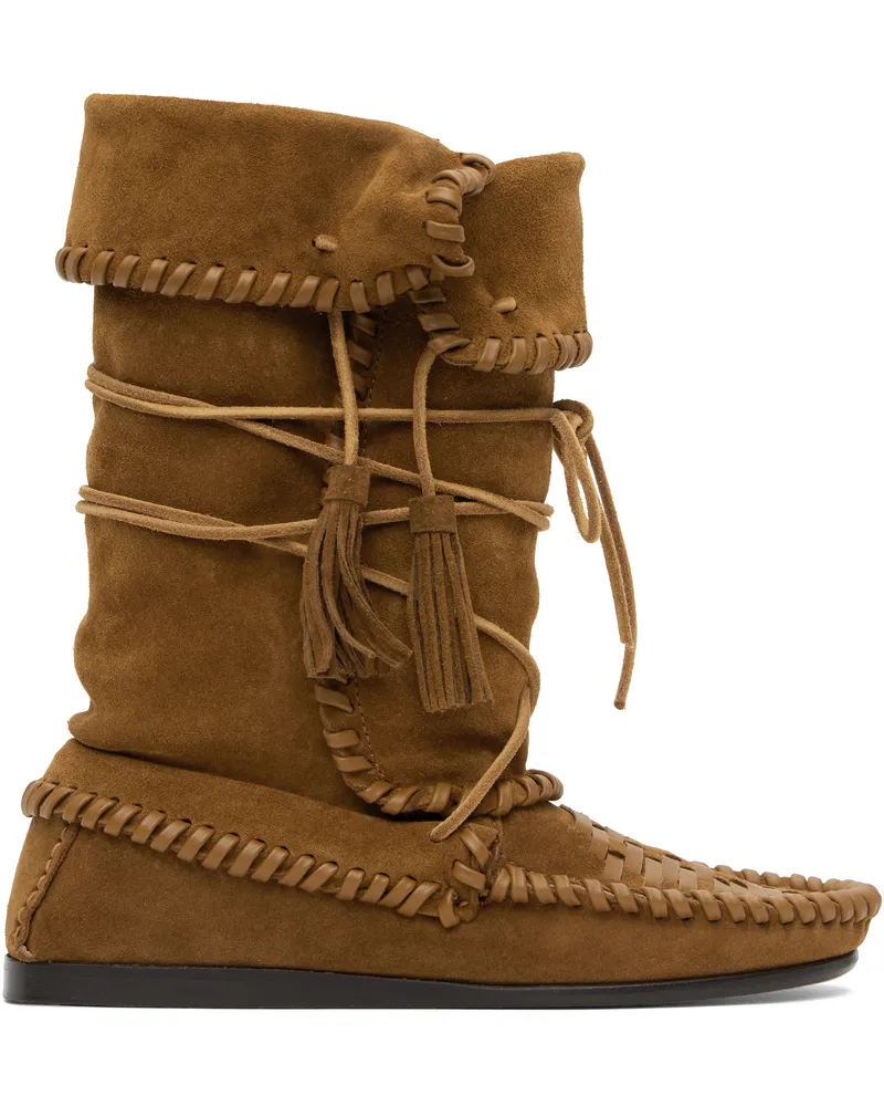 Isabel Marant Brown Winki Boots Cognac