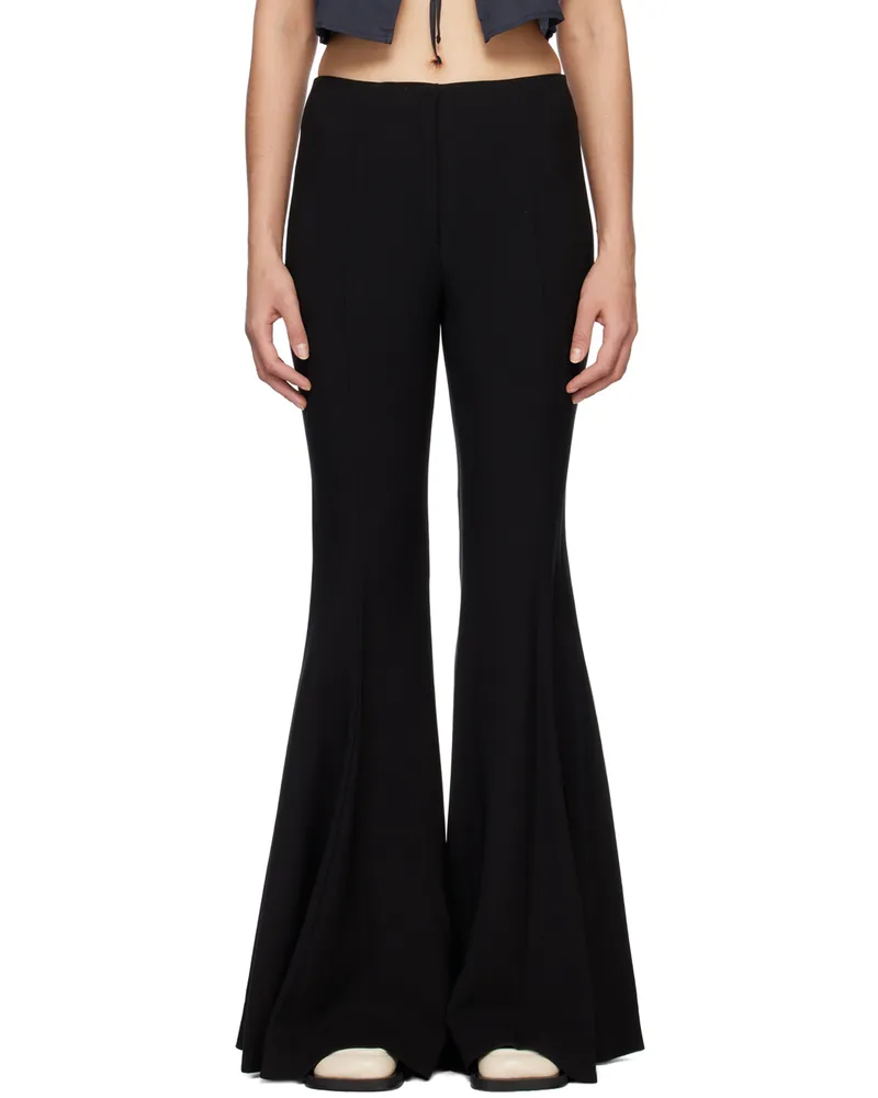Proenza Schouler Black Wide-Leg Trousers Black