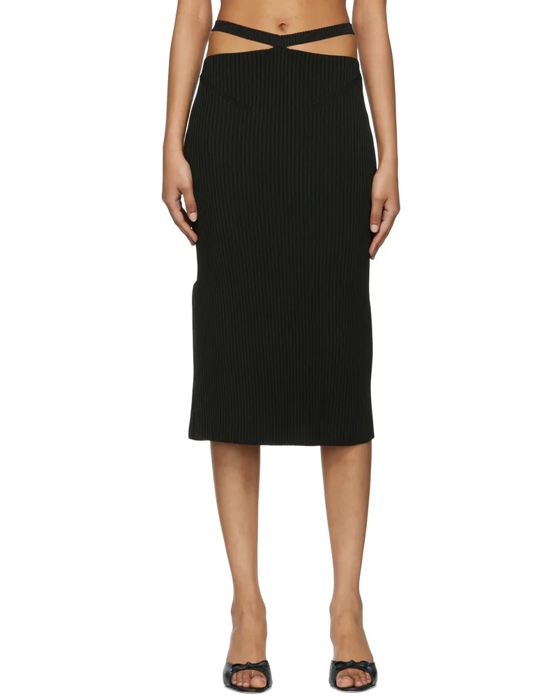 Anna October Black Alizee Midi Skirt Black