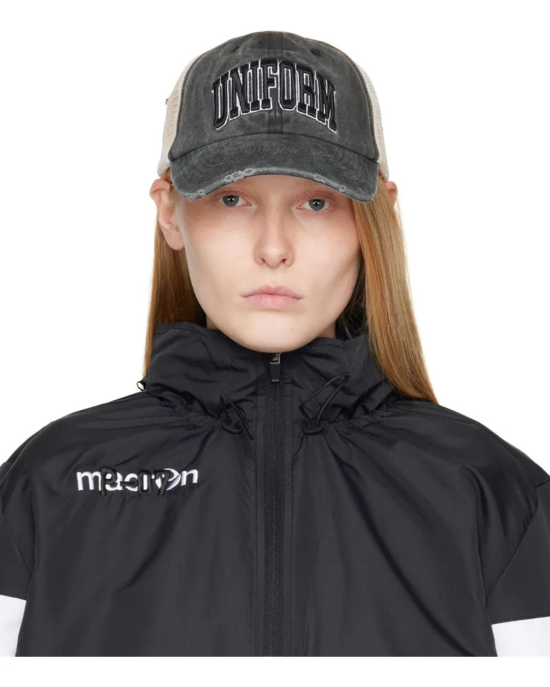 032c Gray Lucky Strike Cap Washed