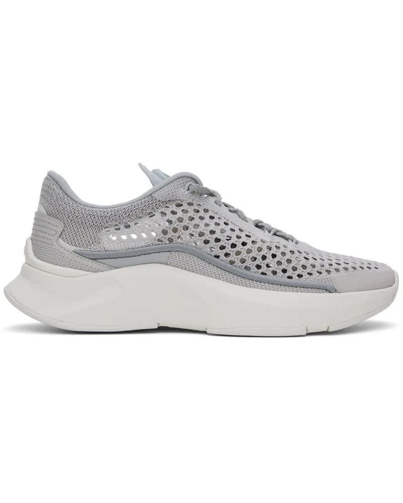 Valentino Garavani Gray Mesh Sneakers Zm6