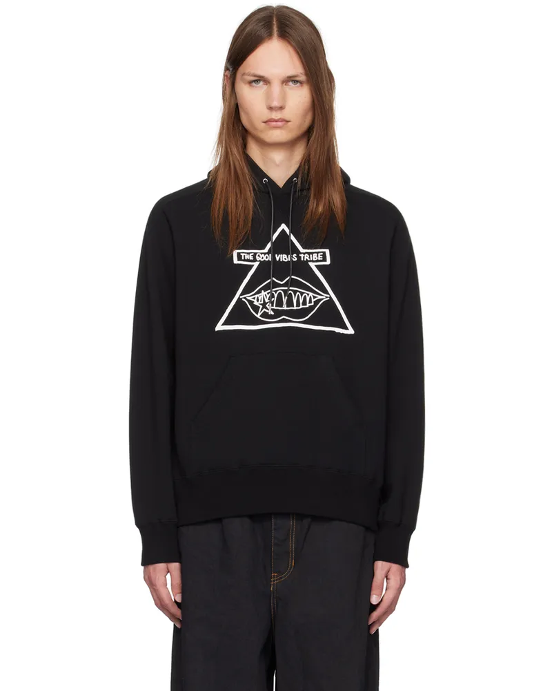 Sacai Black Gonz Edition 'The Good Vibes Tribe' Hoodie 001
