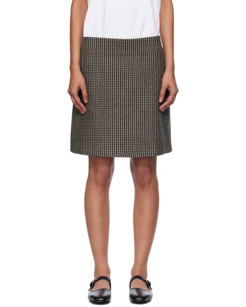 A.P.C. Brown Adelma Miniskirt Caa