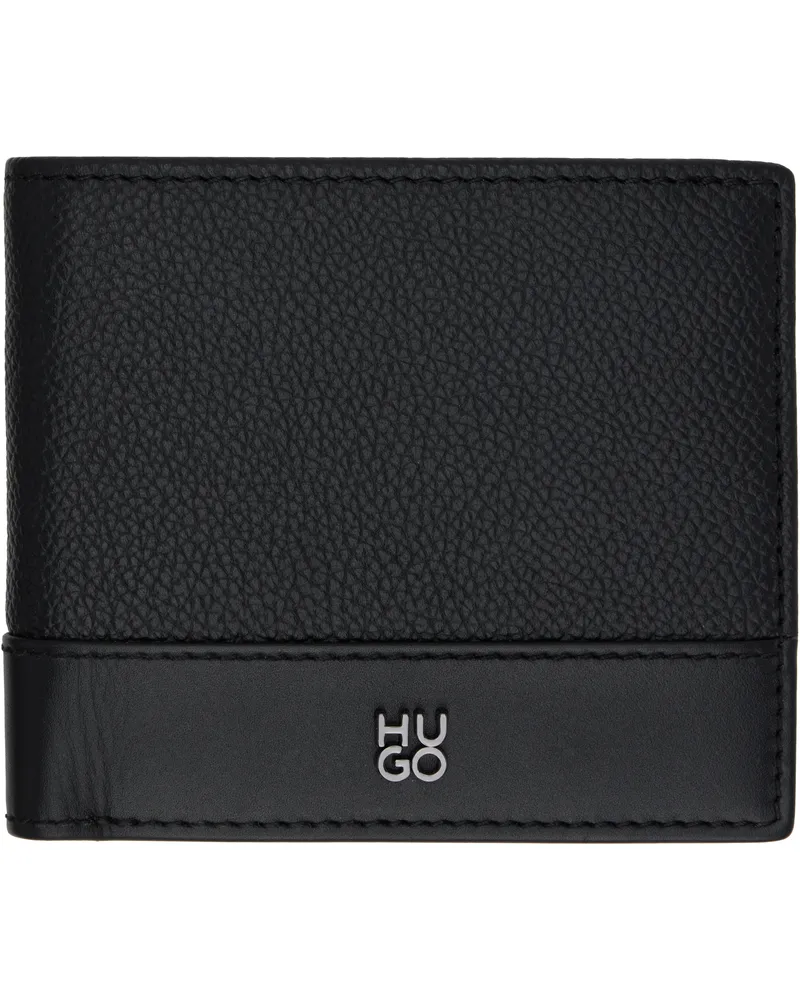 HUGO BOSS Black Leather Bifold Wallet 001-black