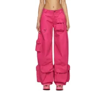 SSENSE Exclusive Pink Lawn Trousers