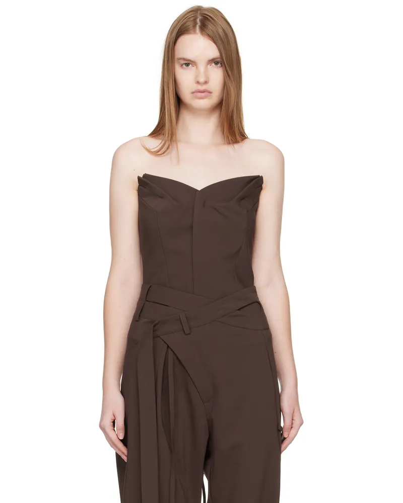 OTTOLINGER Brown Suiting Bustier Top Brw