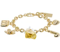 Gold Daisy Charm Bracelet