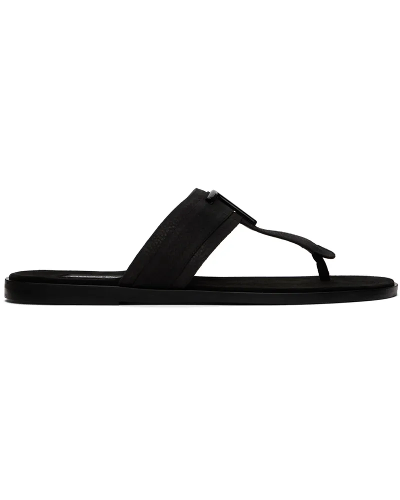 Tom Ford Black Brighton Flip Flops Black