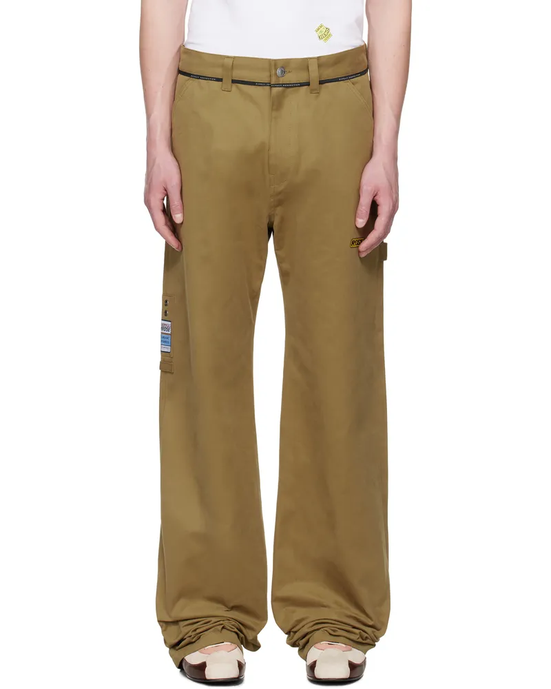 Martine Rose Khaki Carpenter Trousers Green