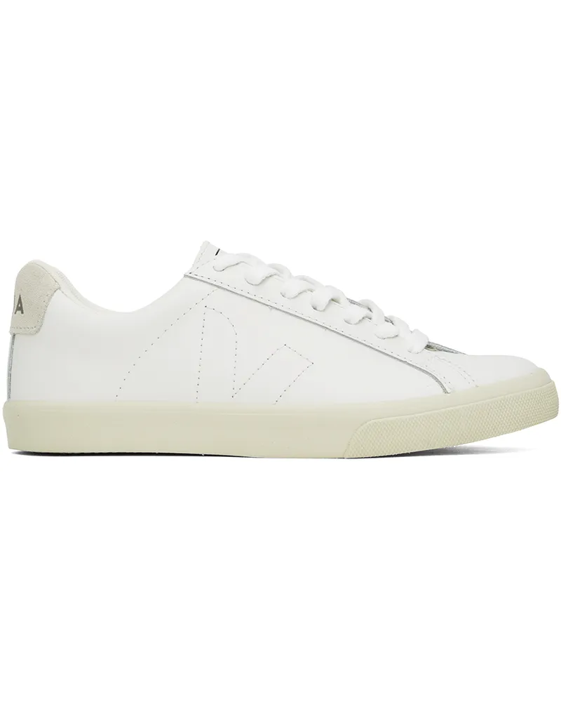 VEJA White Esplar Leather Sneakers White