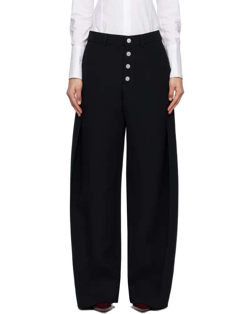 Jean Paul Gaultier Black 'The Sculptural' Trousers 00-black