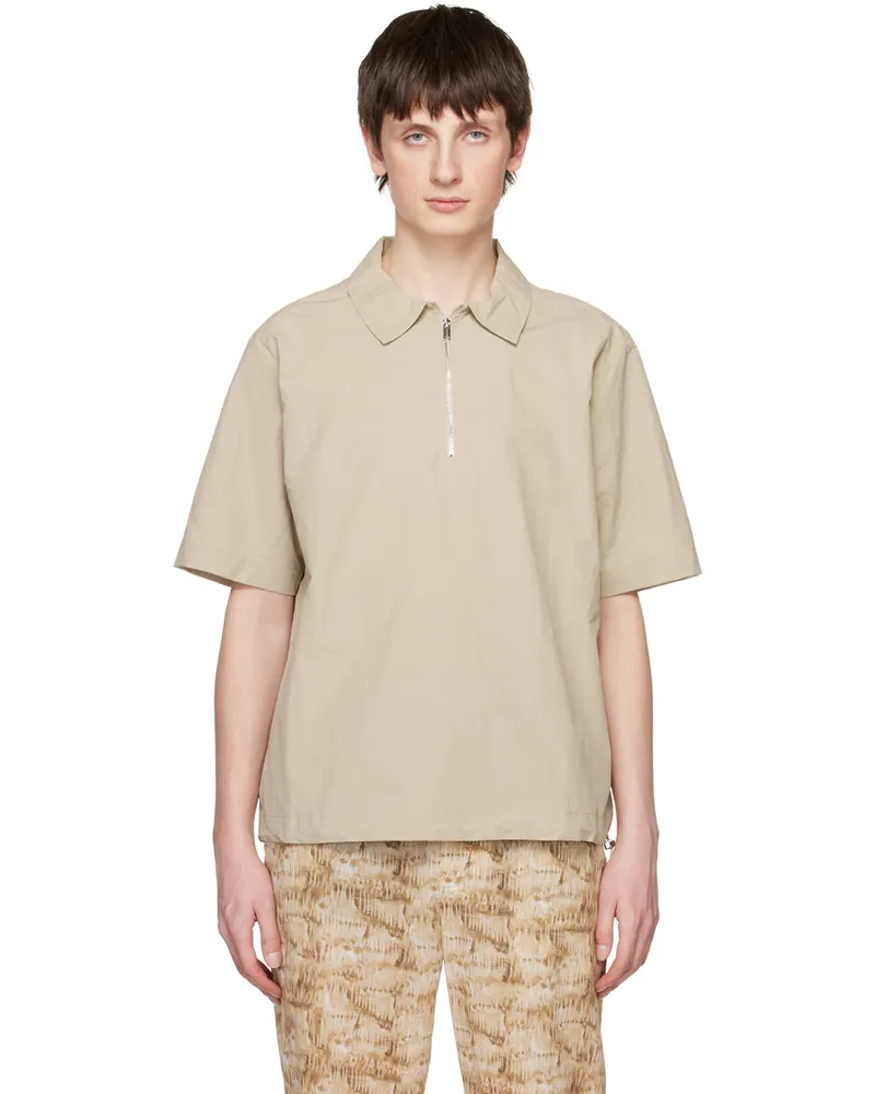 Nanushka Beige Marvin Polo Pebble