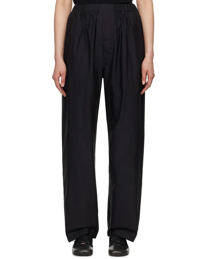 Christophe Lemaire Black Relaxed Trousers Bk999