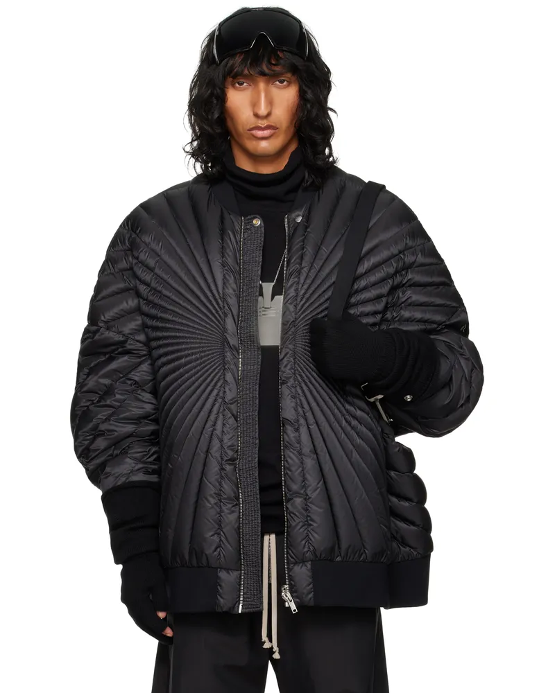 Rick Owens Moncler + Rick Owens Black Radiance Peter Bomber Jacket 999