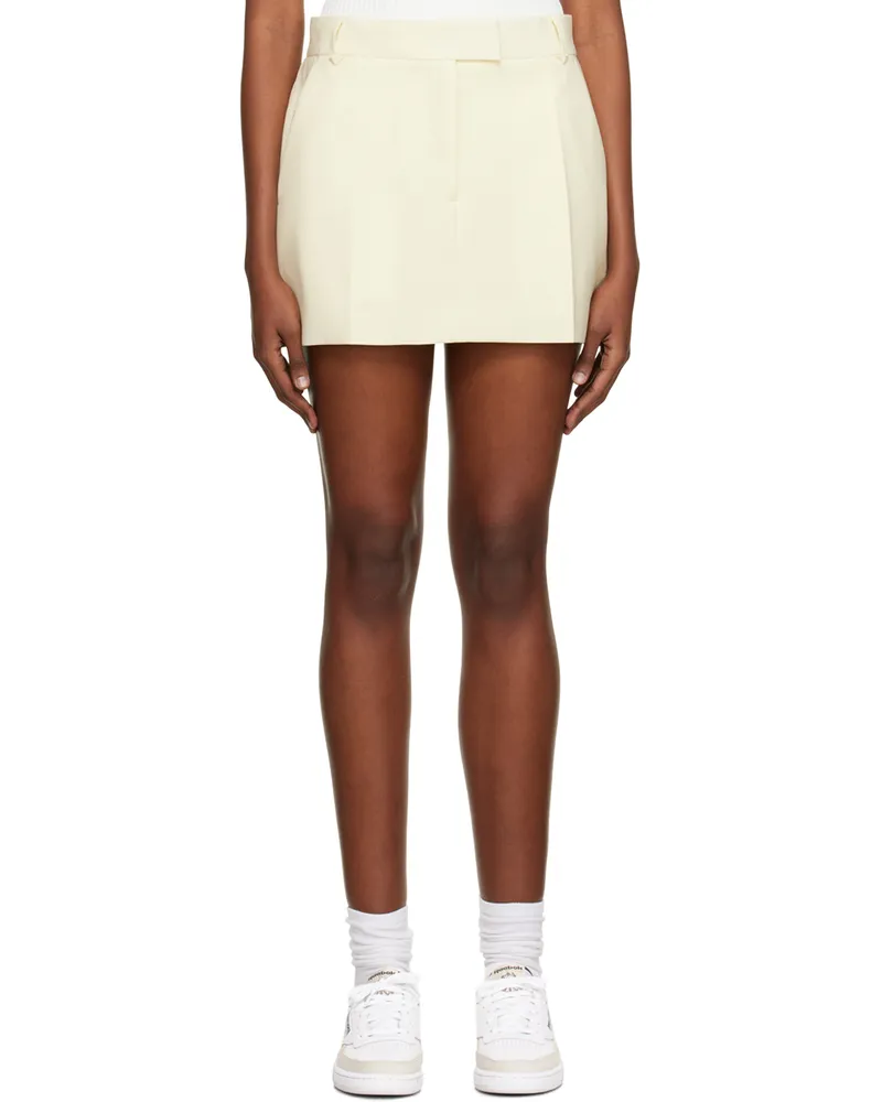 camilla and marc Yellow Santiago Mini Skirt Lemon