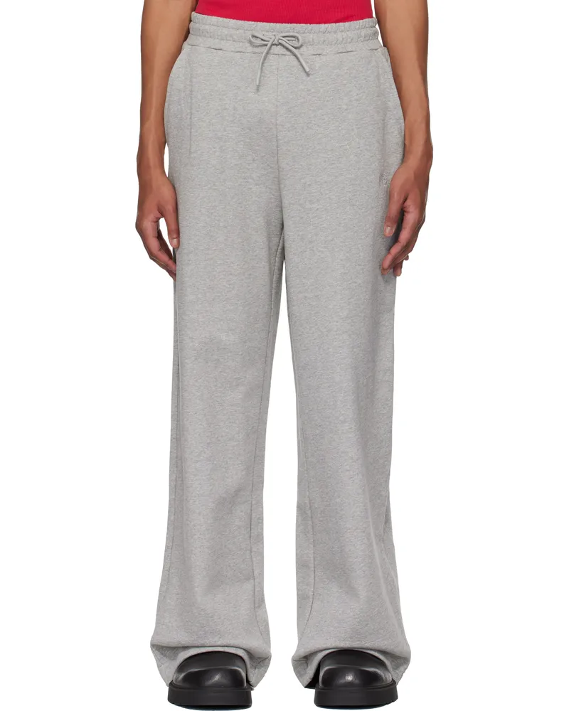 Fax Copy Express Gray Casual Sweatpants Grey
