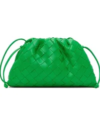 Bottega Veneta Green Mini Intrecciato Pouch Clutch Parakeet