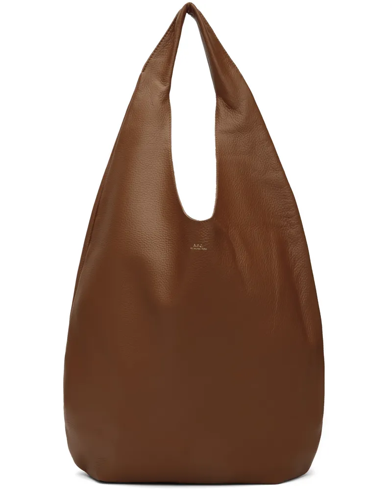 A.P.C. Tan 'Le Neige' Bag Cad