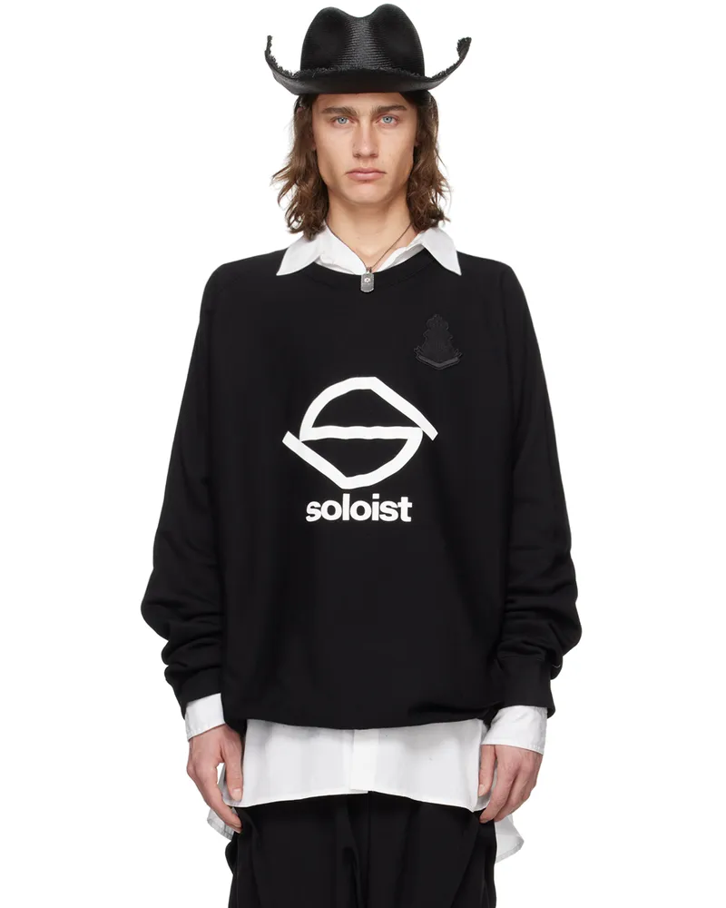 TheSoloIst Black Bone Emblem Sweatshirt Black