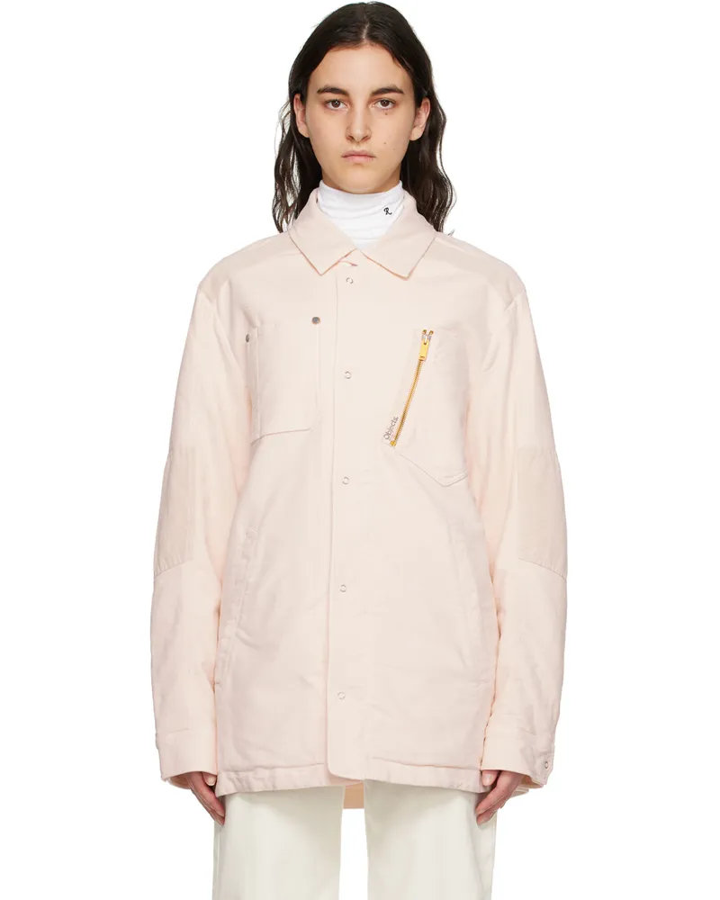 Objects IV Life Pink Spread Collar Jacket Pale