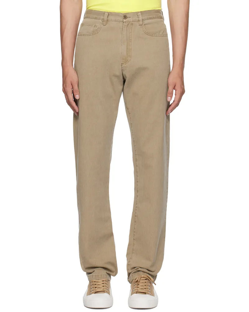 A.P.C. Taupe Standard Jeans Bae