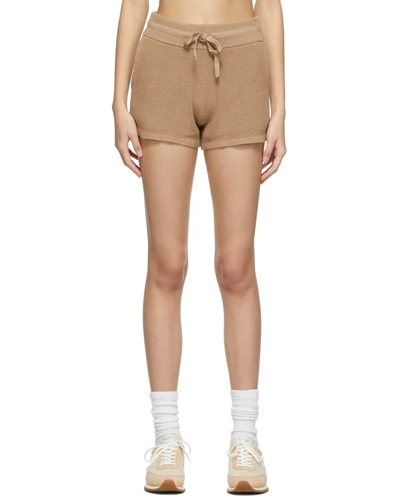 Rag & Bone Tan Demi Cotton Shorts Tan