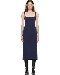 STAUD Navy Paityn Midi Dress Nvy