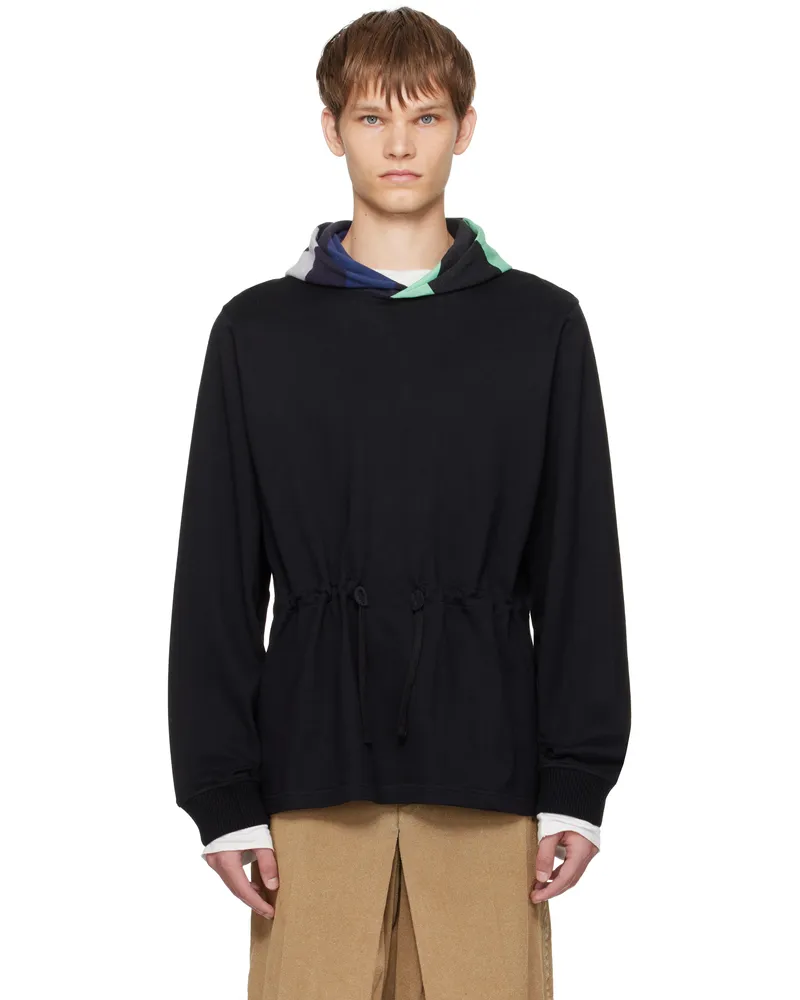 STEFAN COOKE Black Rugby Hoodie Black