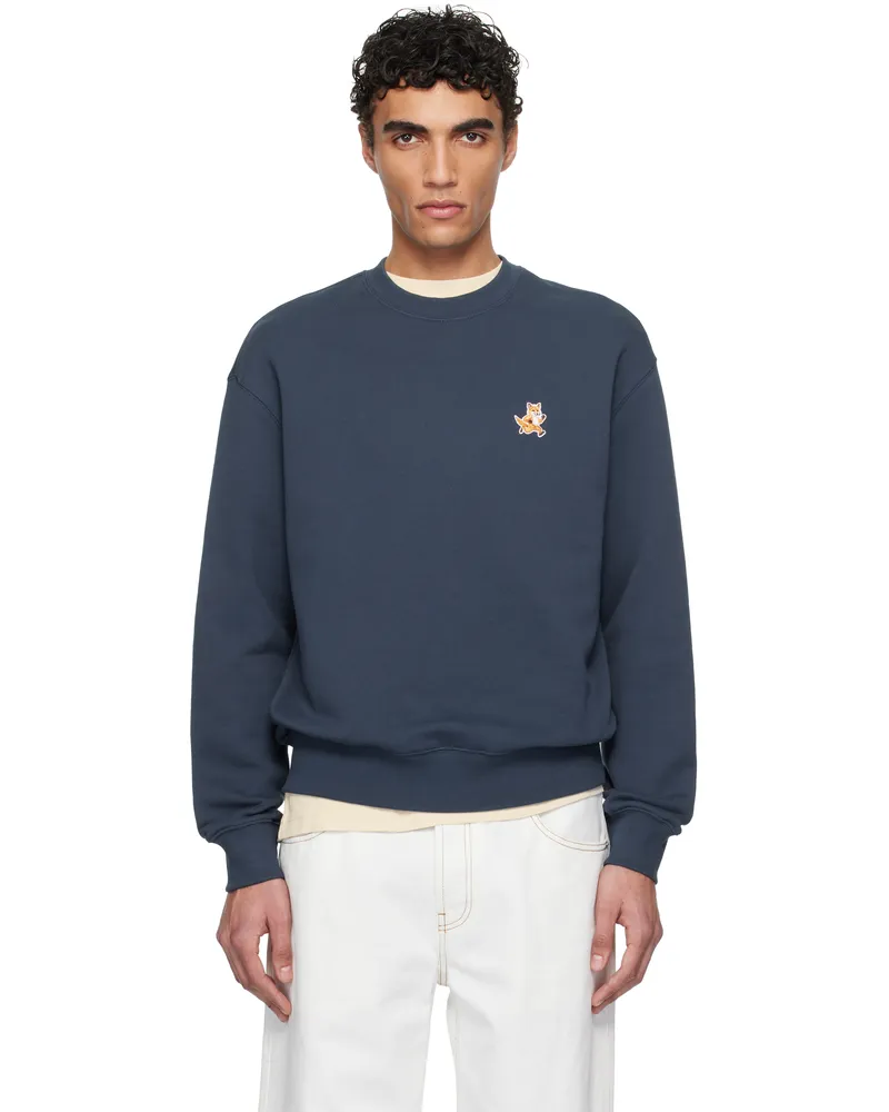 Kitsuné Navy Speedy Fox Patch Comfort Sweatshirt P476