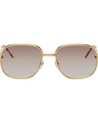 Casablanca Paris Gold Square Sunglasses Gold