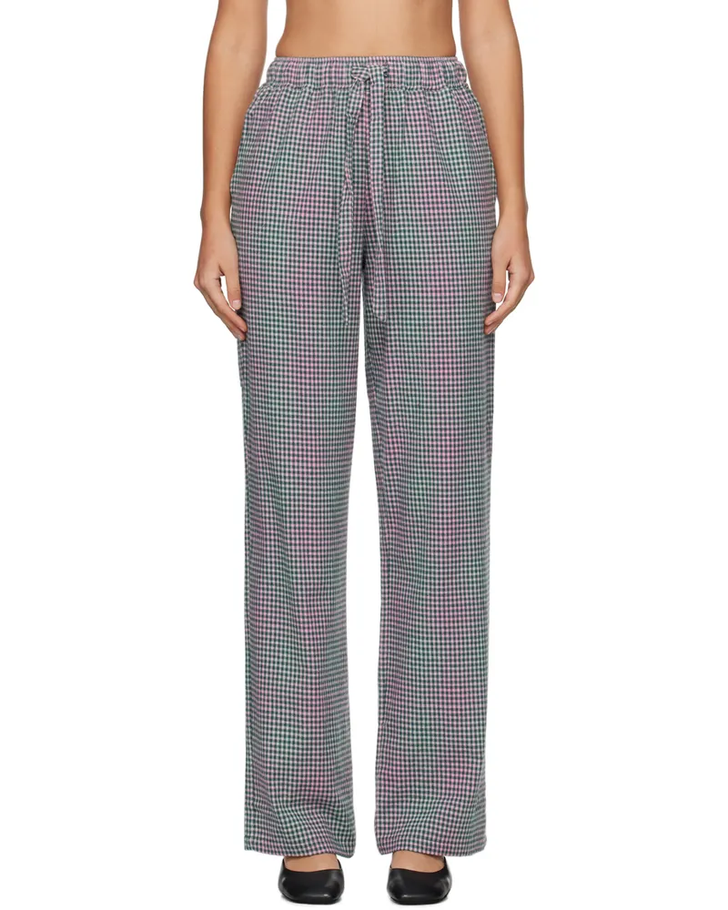 Caro Editions Green & Pink Hannah Trousers Green