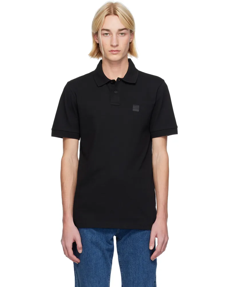 HUGO BOSS Black Logo Patch Polo 001-black