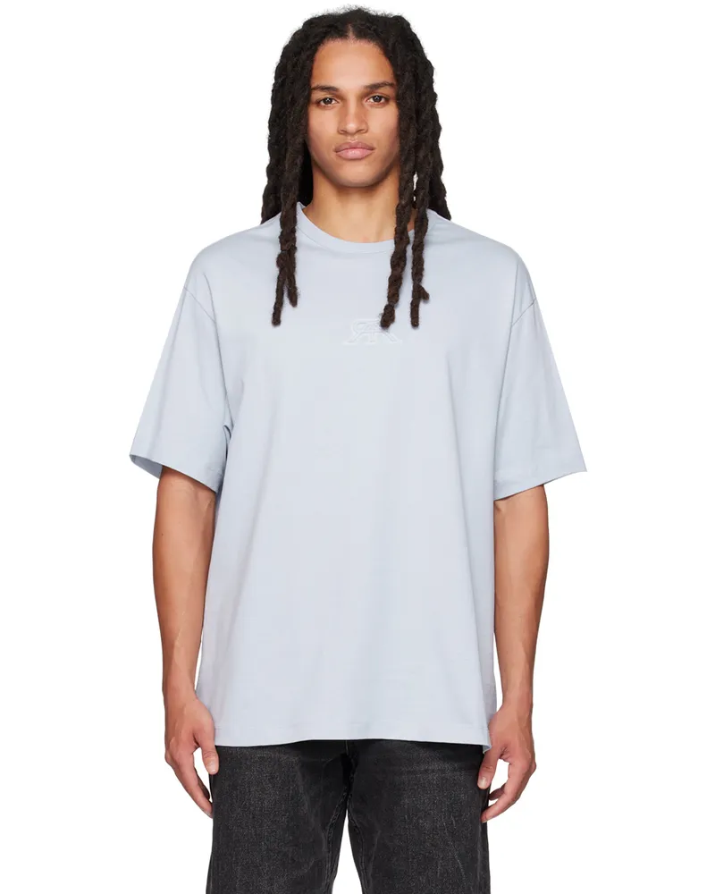 RTA Blue Embossed T-Shirt Dusty