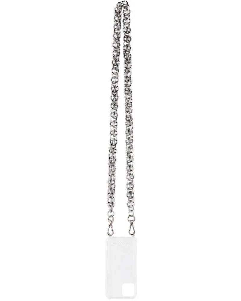 1017 ALYX 9SM Transparent Small Chunky Chain iPhone 12 Case Trasparent