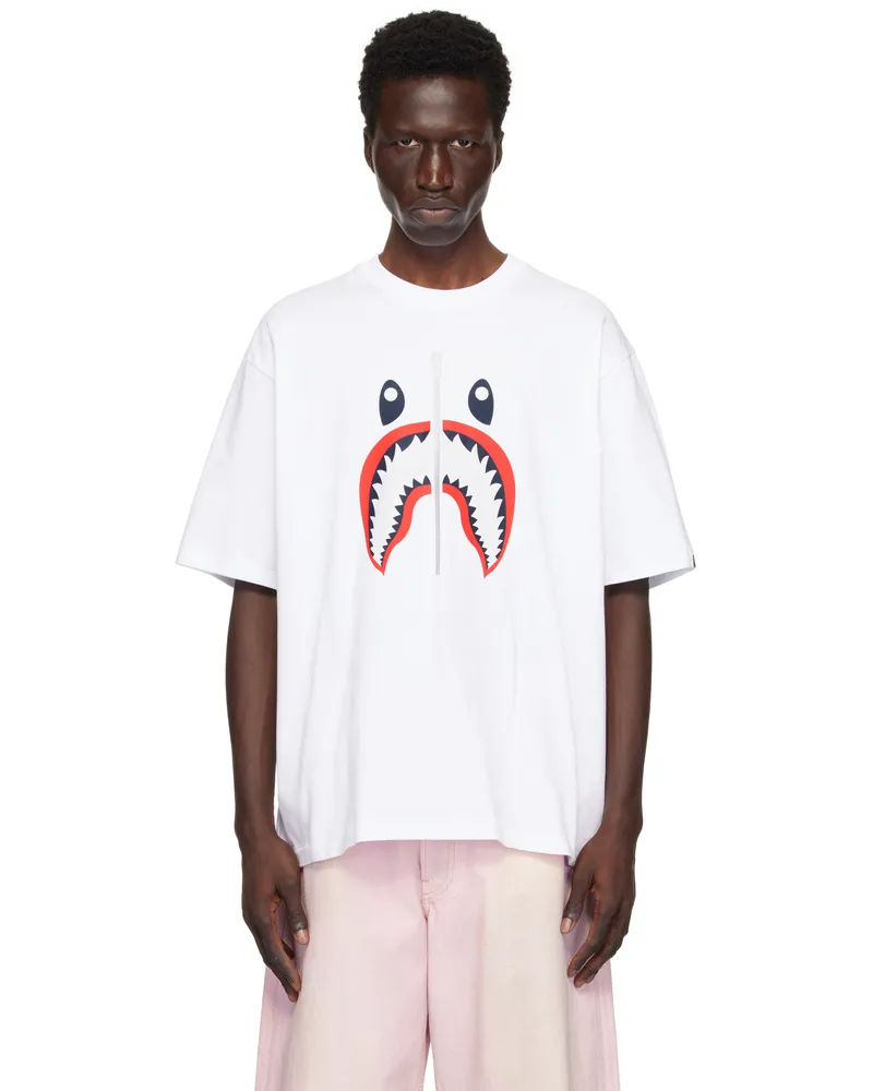 BAPE White Shark France T-shirt Wht-white