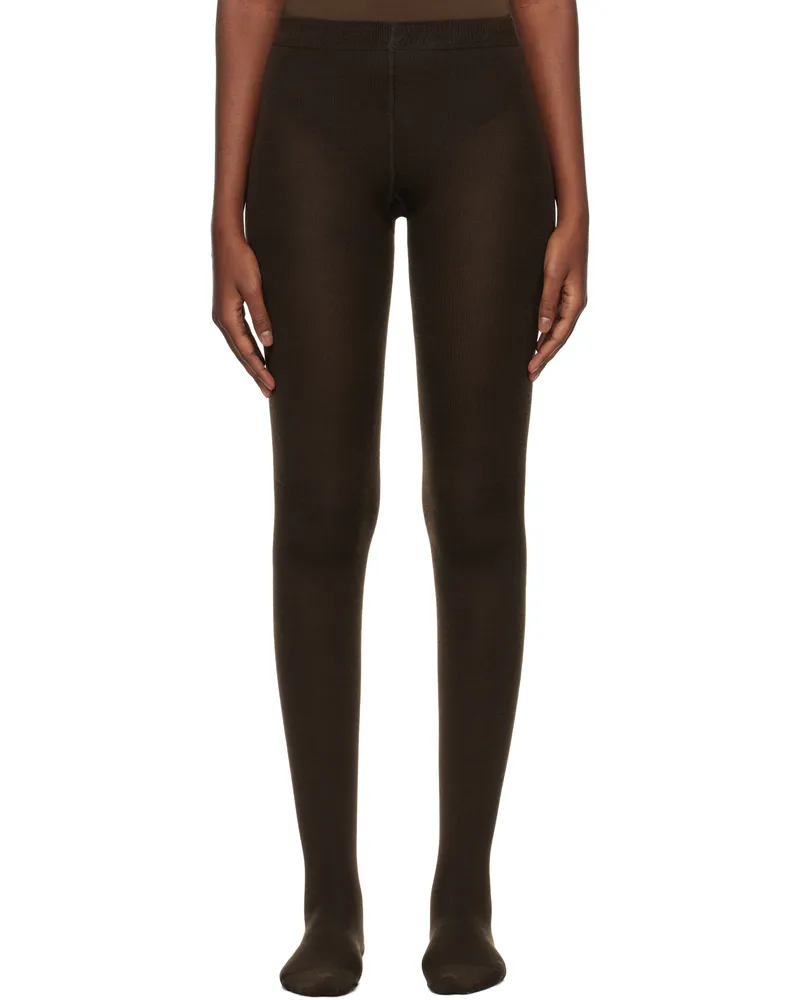 Wolford Brown Cashmere/Silk Tights 4250