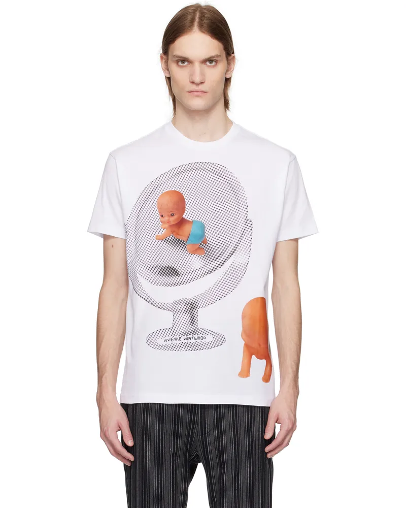 Vivienne Westwood White Baby Classic T-shirt Ss25-a401