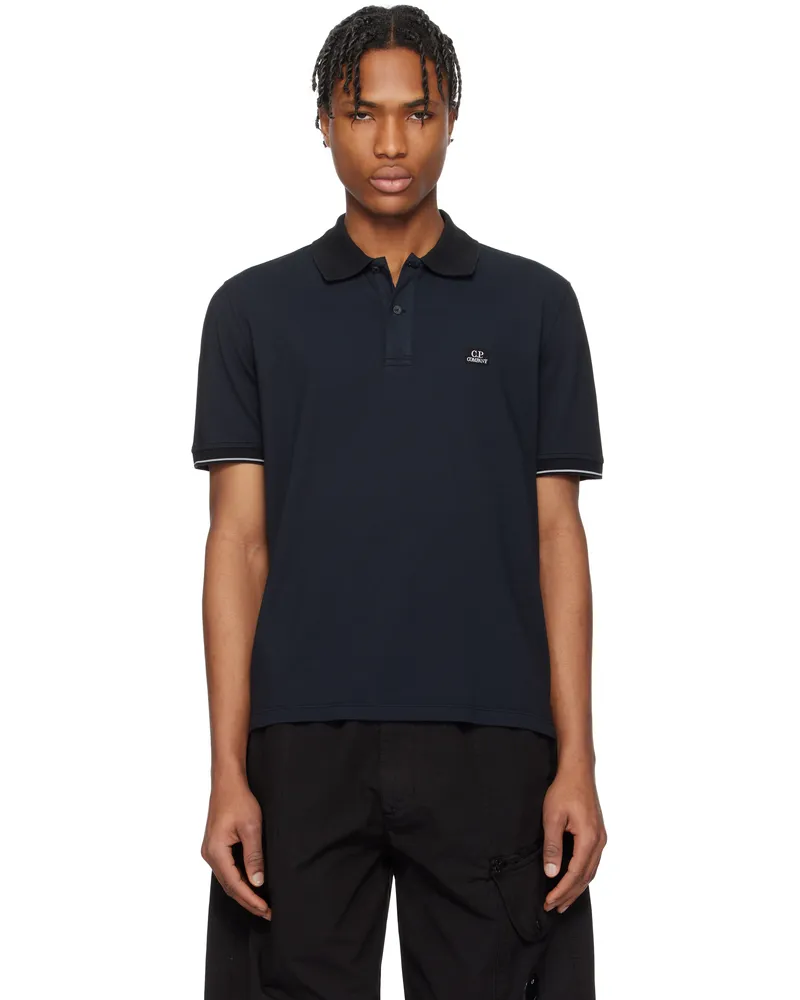 C.P. Company Black Tacting Piquet Polo 999