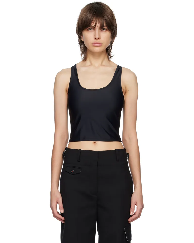 Rombaut Black Scoop Neck Tank Top Black