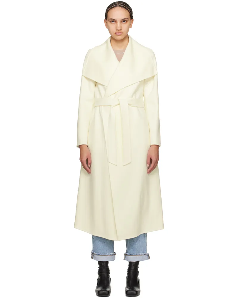 Mackage Beige Mai-CN Coat Cream