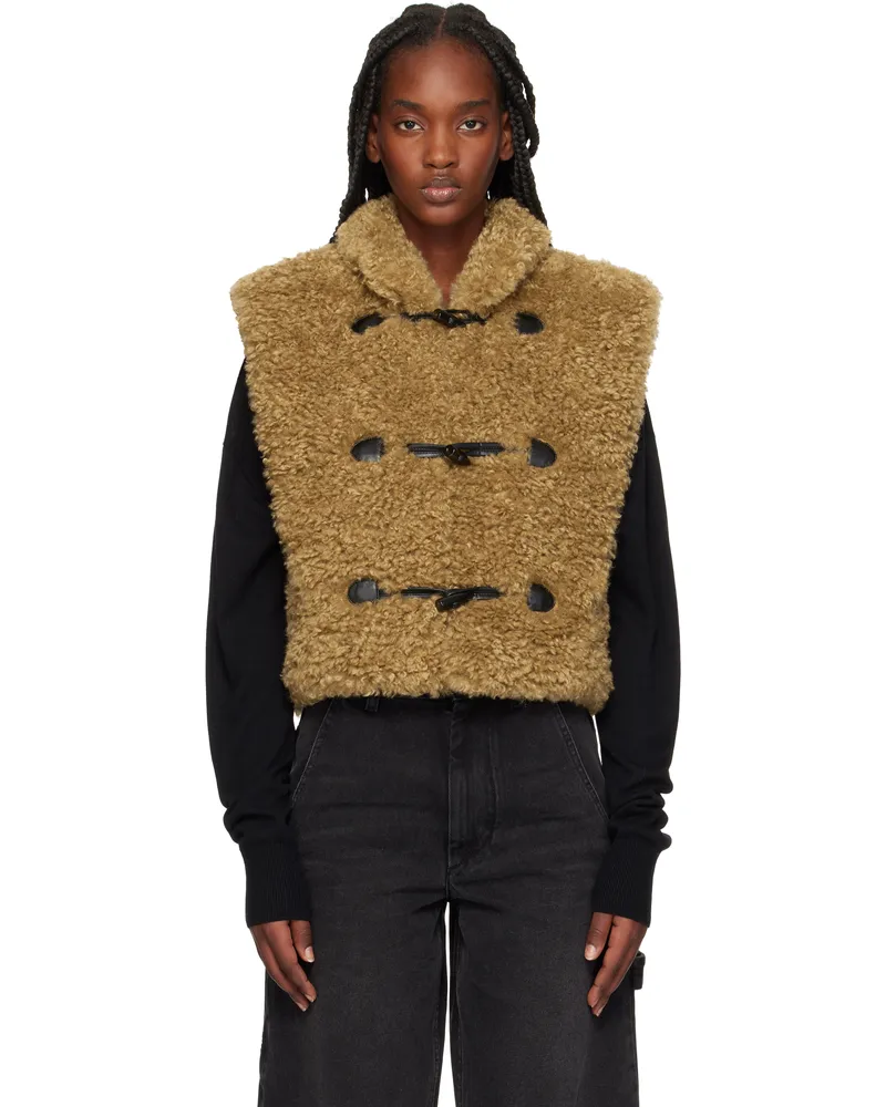 Étoile Isabel Marant Tan Alisa Vest Camel