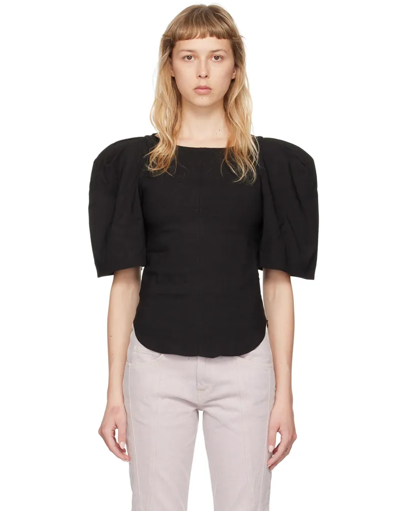 Isabel Marant Black Fergyo Blouse 01bk