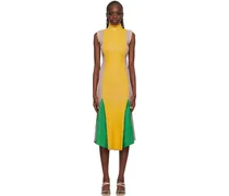 SSENSE Exclusive Green & Yellow Midi Dress