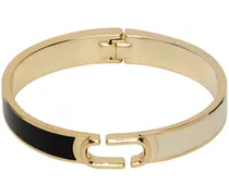 Gold & Beige J Marc Hinge Cuff Bracelet