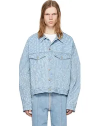 Thierry Mugler Blue Star Denim Jacket Laser