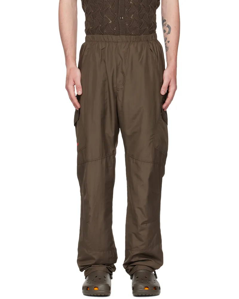 Robyn Lynch Brown Embroidered Cargo Pants 22676087