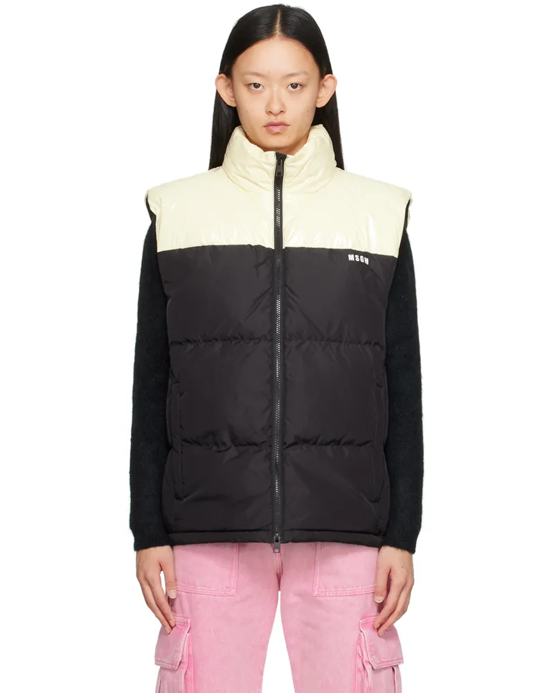 MSGM Black Zip Vest 99