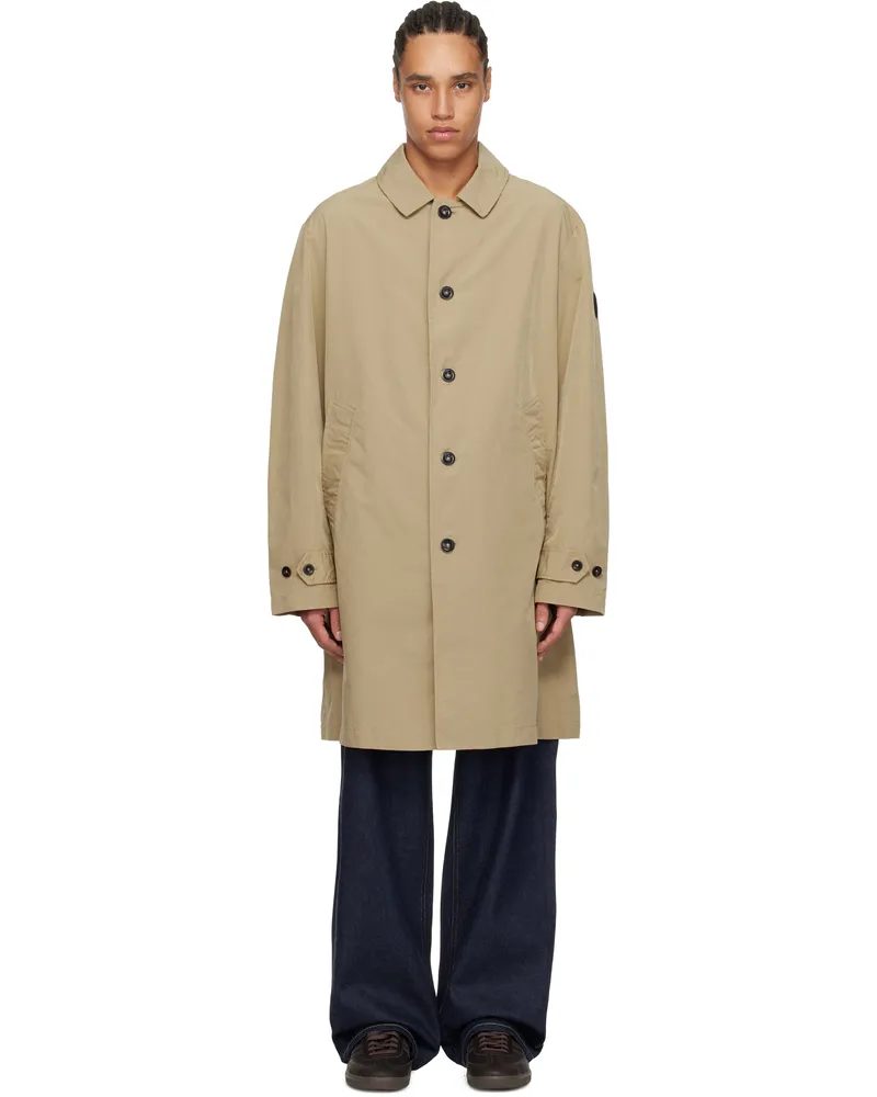 Ralph Lauren Beige 'The Pearson Twill' Car Coat Rl