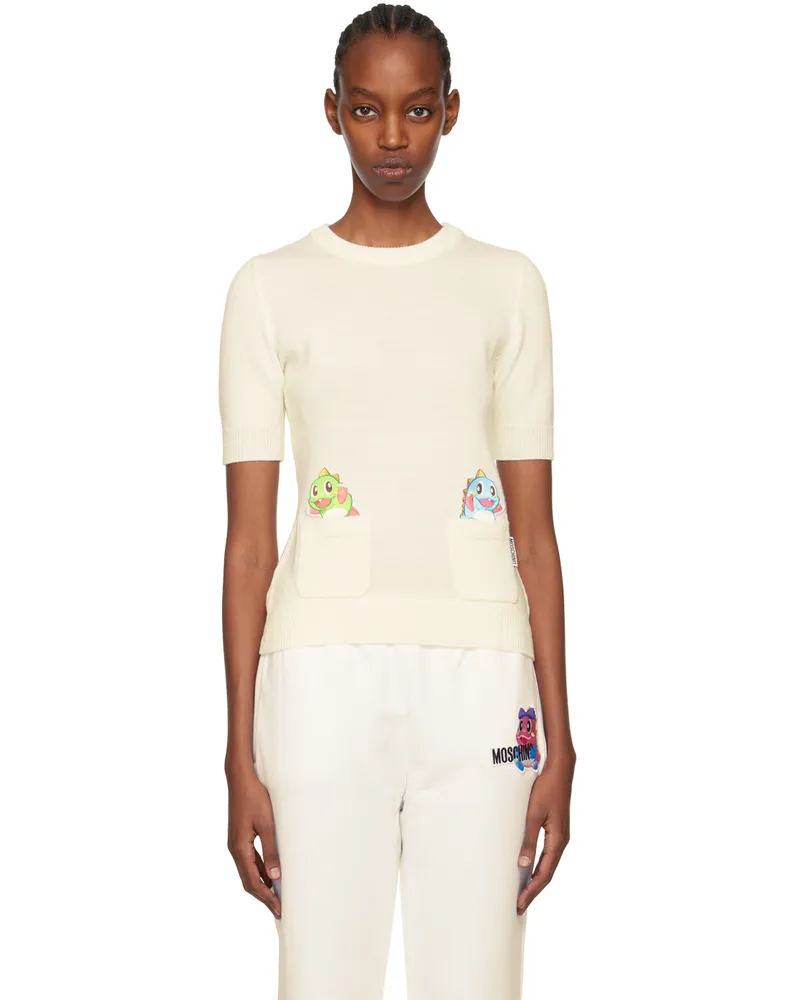 Moschino Off-White Puzzle Bobble Sweater A0001